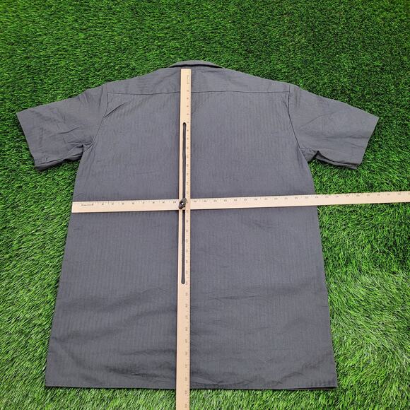 DICKIES Utility Button Shirt L/XL 24x33 Extra-Baggy Gray - Picture 5 of 12